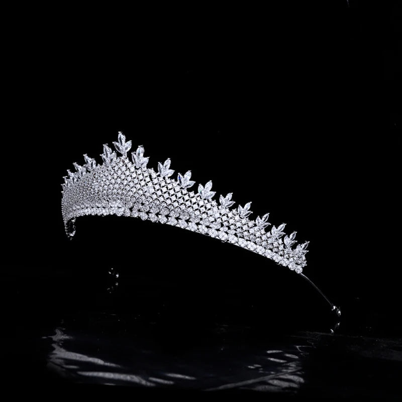 Luxury  Zirconia Crown Accessories Princess  Crystal Queens