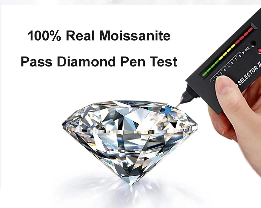 Deluxe 925 sterling silver  moissanite Luxury diamond moissanite