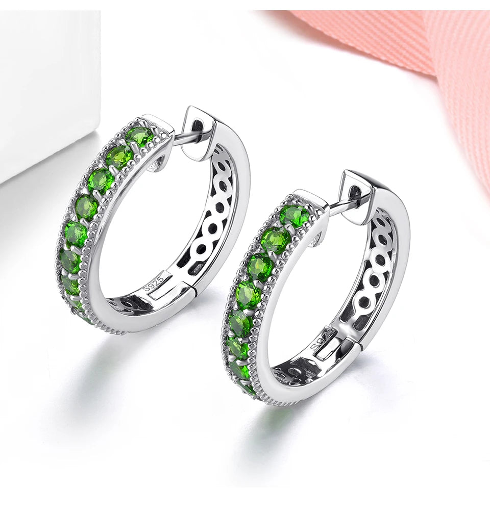 Natural Chrome Diopside Sterling Silver Gemstone Classic Style Fine Jewelrys S925