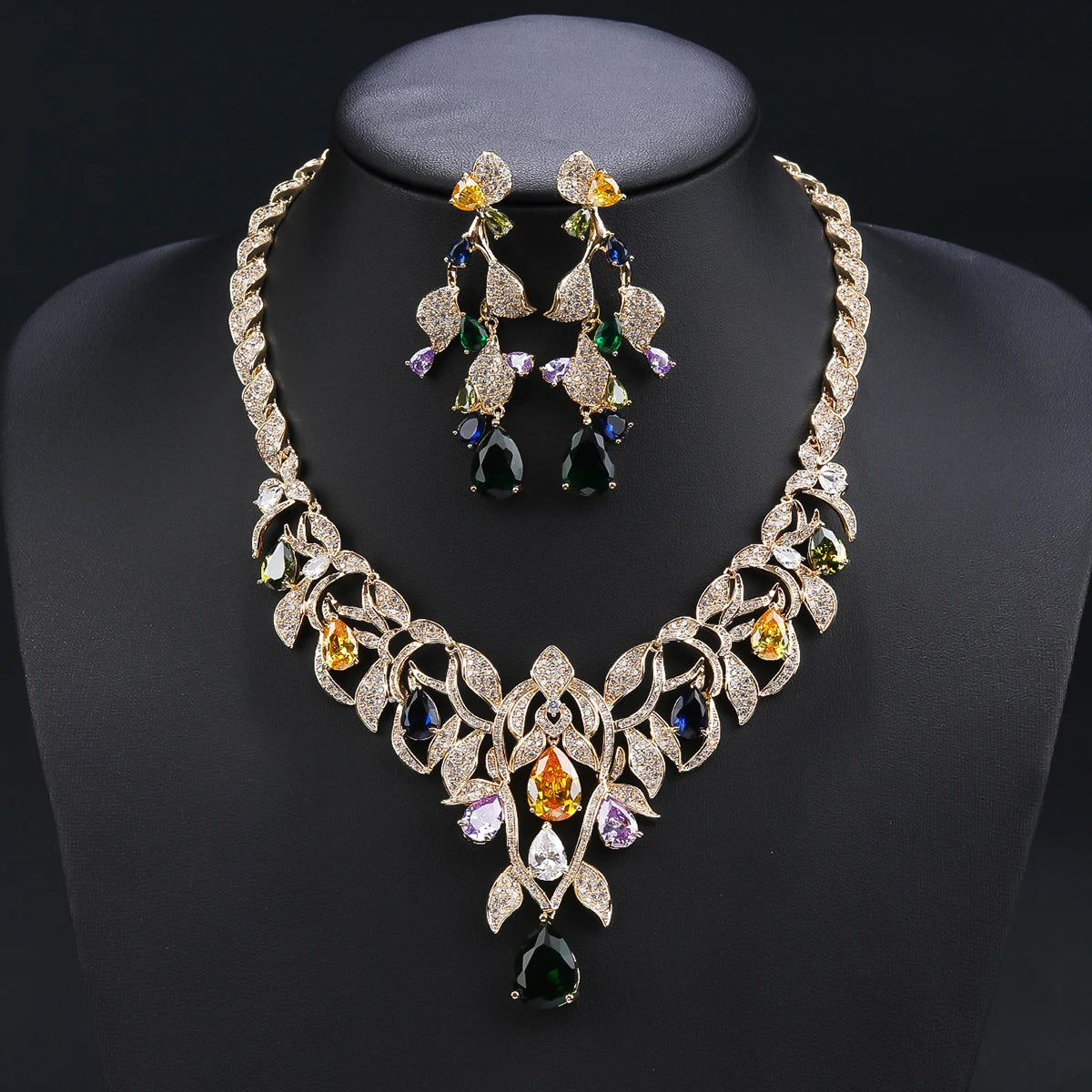 Luxury Zirconia Jewelry Set