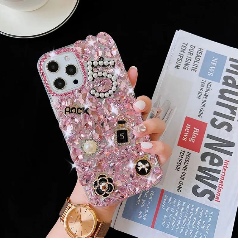 Shiny Diamond Mobile Phone Covers for Women, Cell Phone Case, for Huawei P50Pro, P40, Mate30, Honor 9X, 50, 60Pro, Cover, New