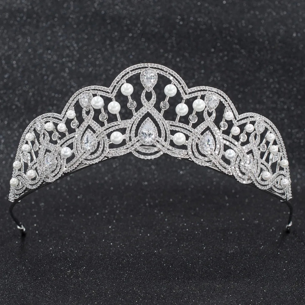 luxury  Zirconia Crystals Hair Jewelry Accessories