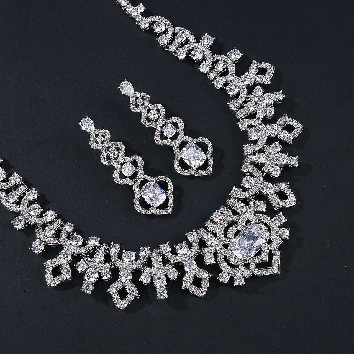 Luxury  Zirconia Wedding Jewelry Set