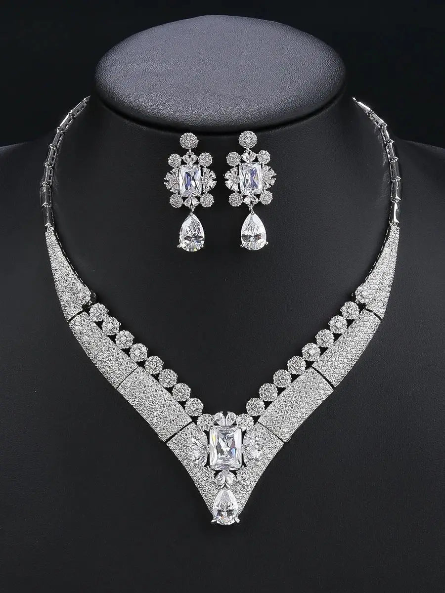 Luxury Pieces High Quality Zirconia Fashion Zirconia  Set Jewelry Zirconia