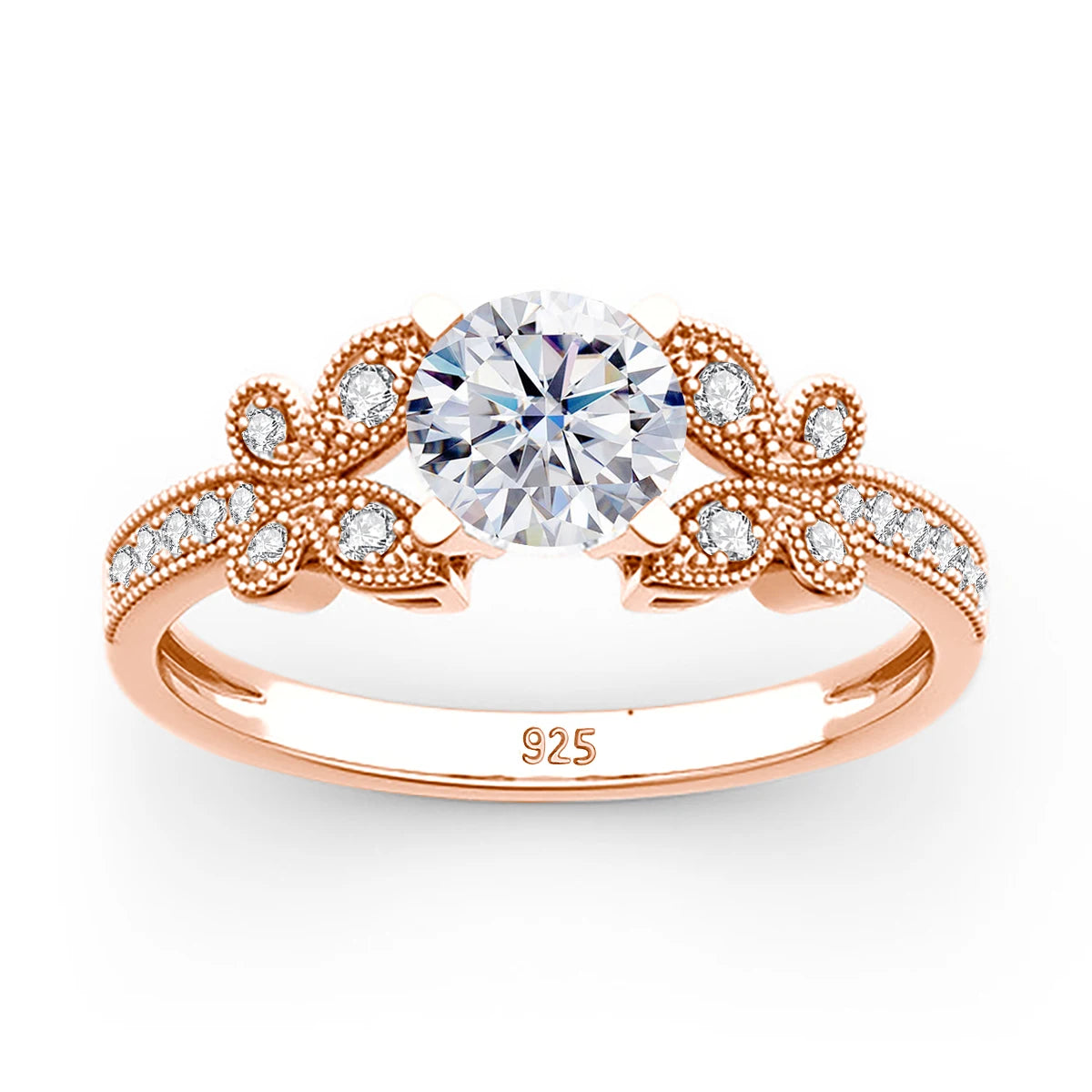 Rose Gold Butterfly Rings Trend Luxury Jewelry