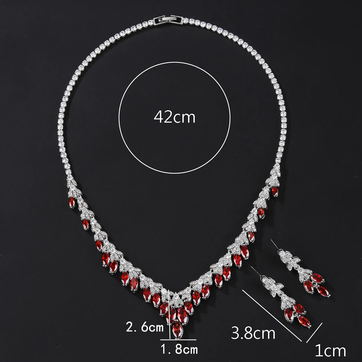 Luxury Pieces High Quality Zirconia Fashion Zirconia  Set Jewelry Zirconia