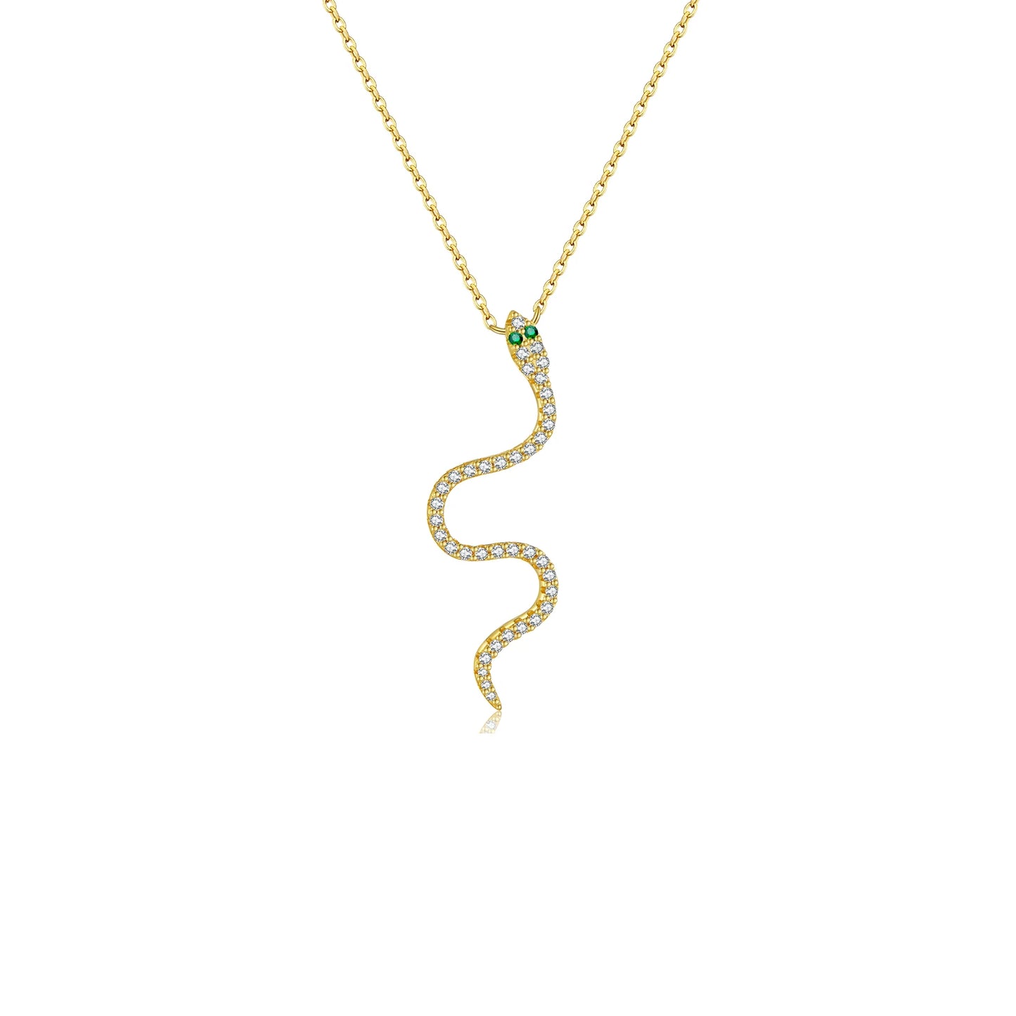 925 Sterling Silver Long Snake  Necklace  Fashion Luxury  Jewelry