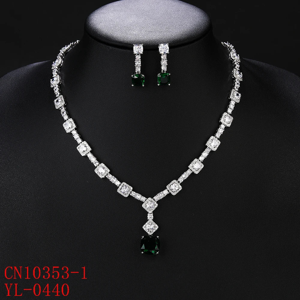 Luxury Pieces High Quality Zirconia Fashion Zirconia  Set Jewelry Zirconia