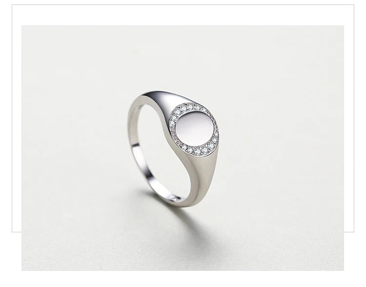 Real 925 Sterling Silver  CZ  Ring