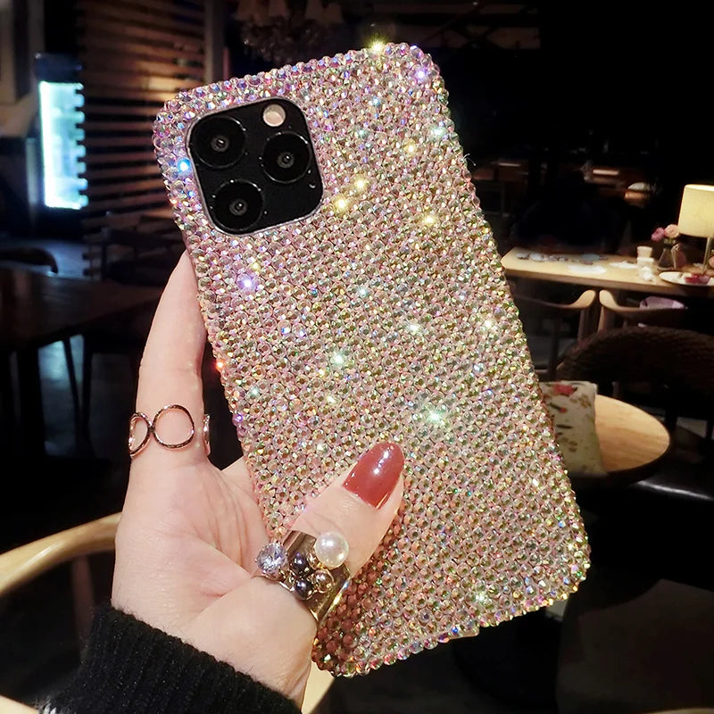 Luxury Glitter Bling Crystal Diamond Phone Case For SamsungS24 S23 S22 S21 S20 S10 Plus Ultra Fe Note 10 20 ZFlip 3 ZFold4 Cover