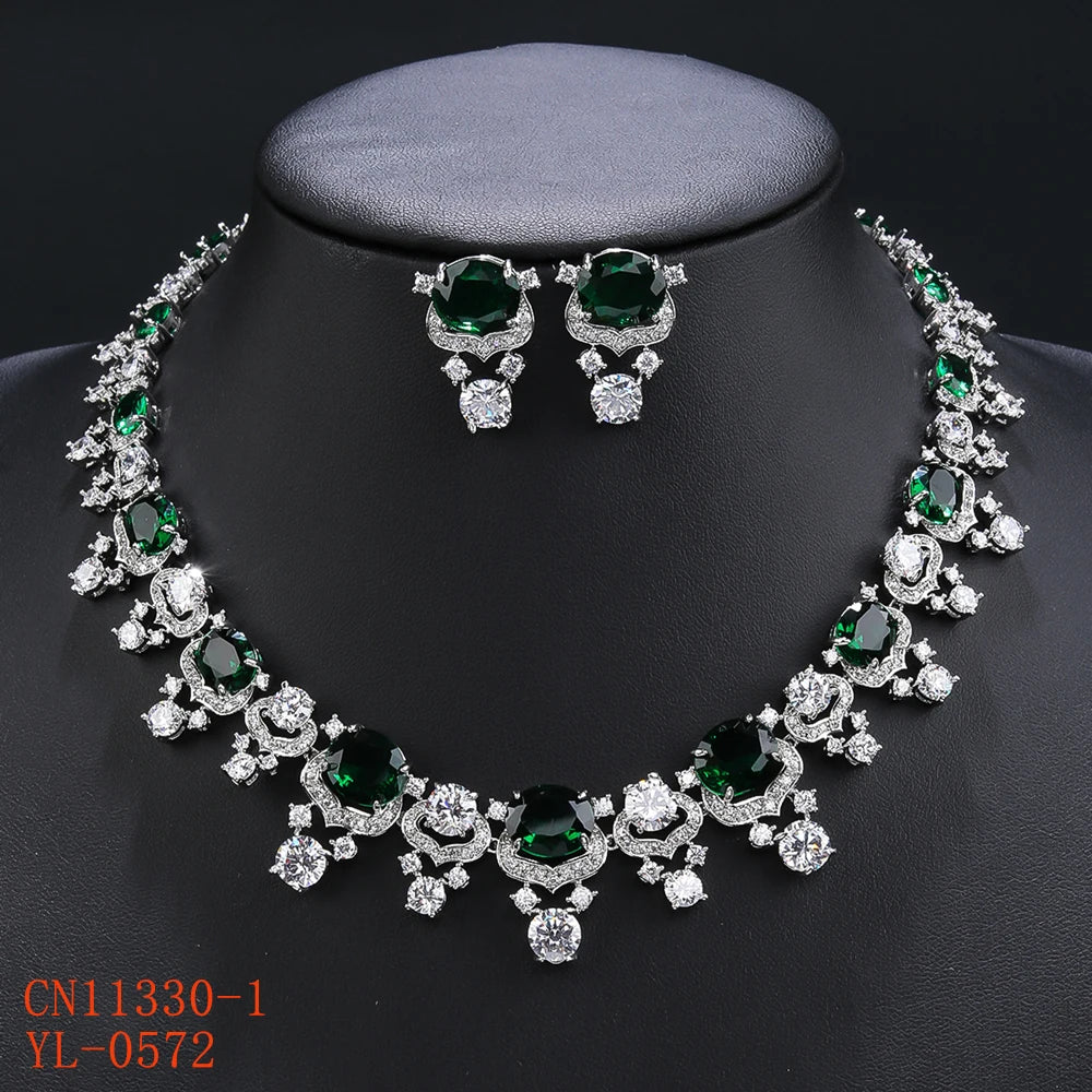 Luxury Pieces High Quality Zirconia Fashion Zirconia  Set Jewelry Zirconia