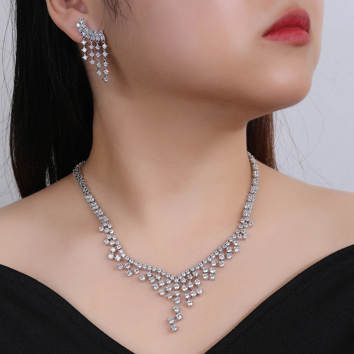 Luxury Pieces High Quality Zirconia Fashion Zirconia  Set Jewelry Zirconia