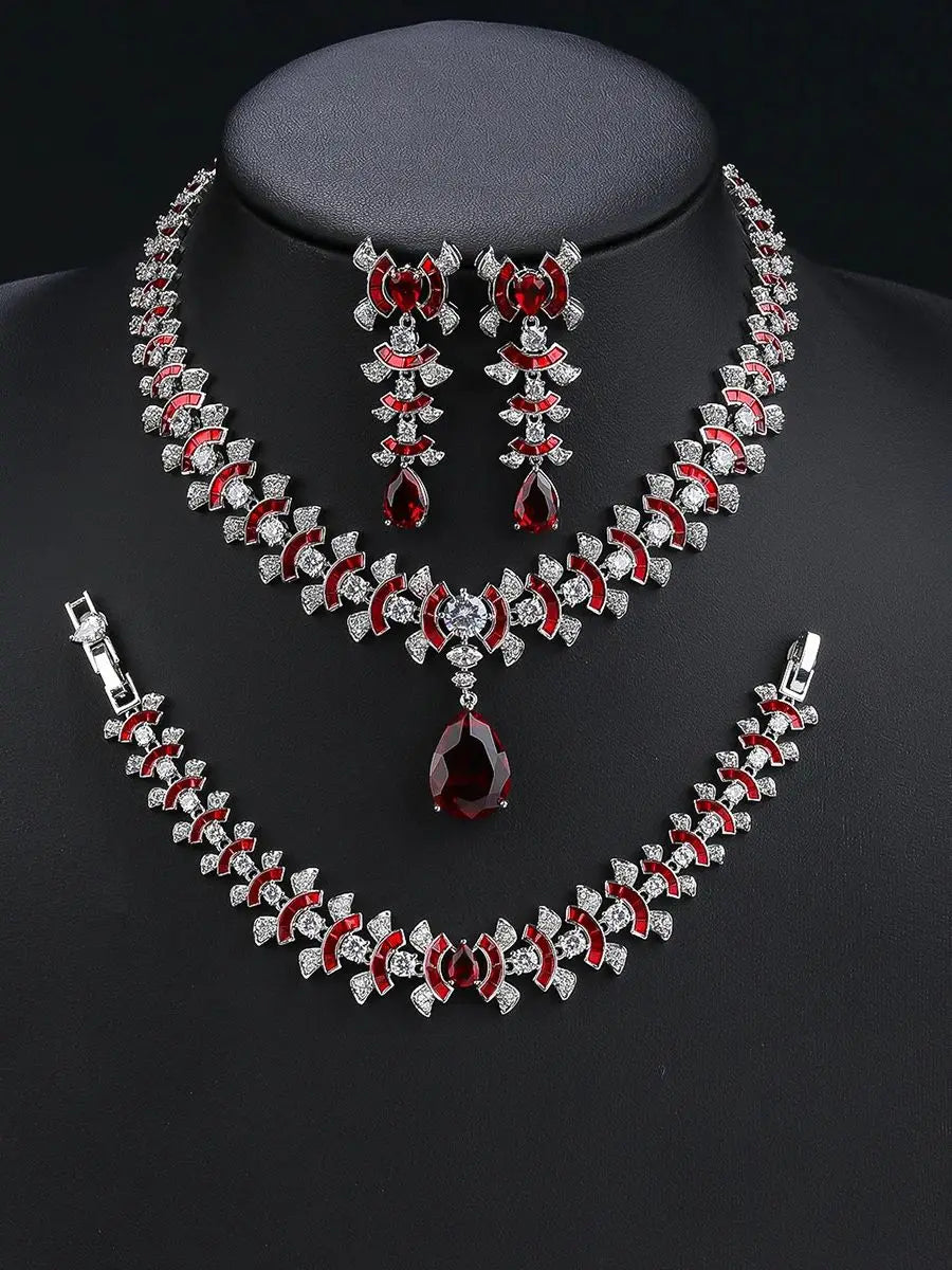 Fashion Zirconia  Set  Bridal Wedding Jewelry