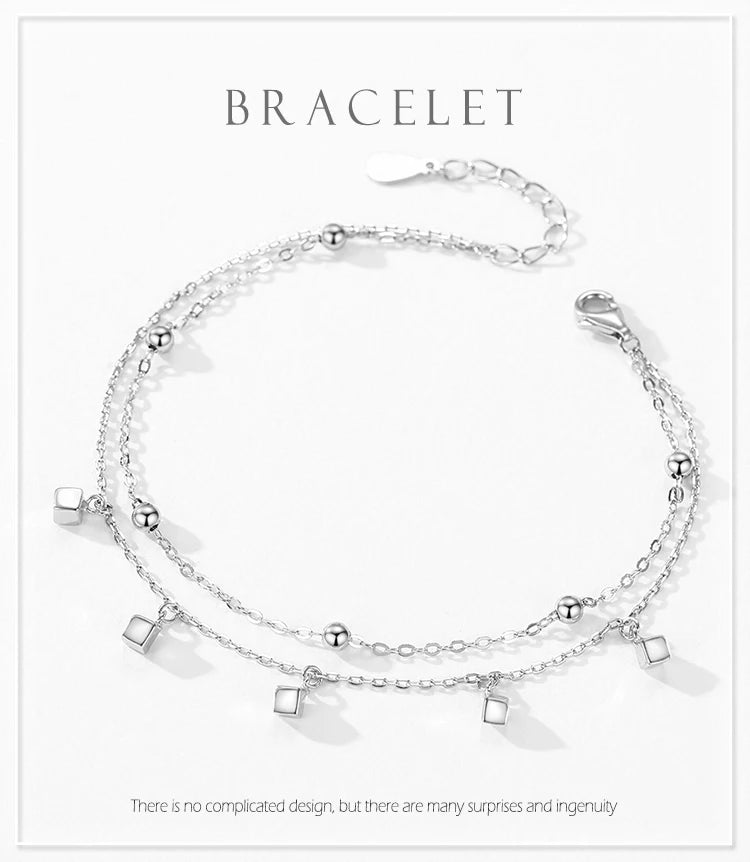 Real 925 Sterling Silver Bracelets Luxury  Jewelry