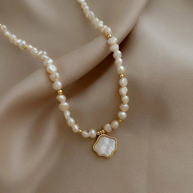 100% Natural Baroque Freshwater Pearl Sweet Cloud Design 14K Gold