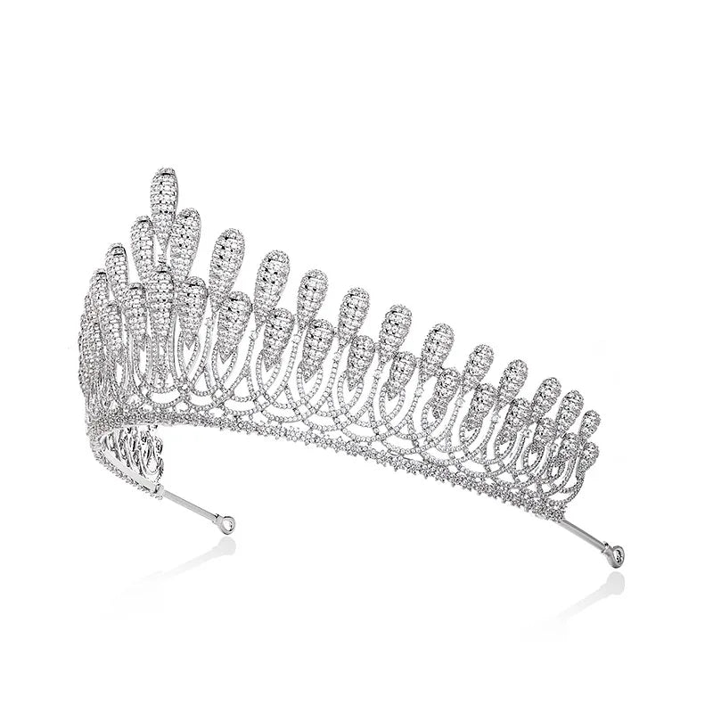 Luxury  Zirconia Crown HairJewelry