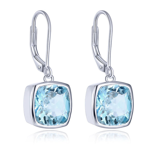 Natural Sky Blue Sterling Silver