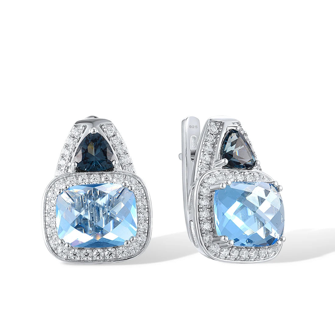 925 Sterling Silver  Blue Stone  Zircon  Jewelry