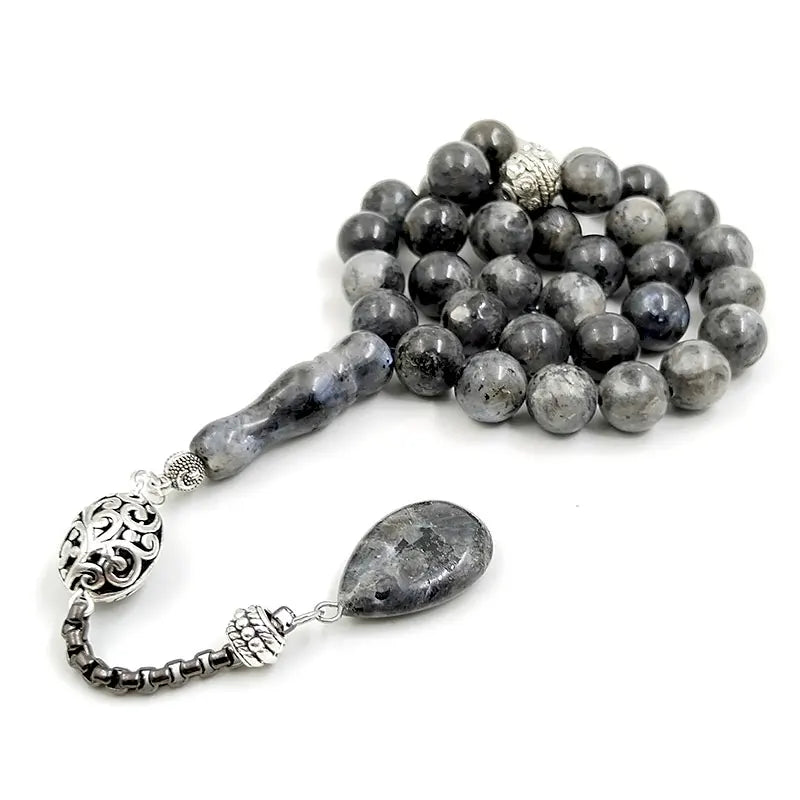 Tasbih  Natural Labradorite Stone muslim bracelet misbaha islamic accessories ramadan