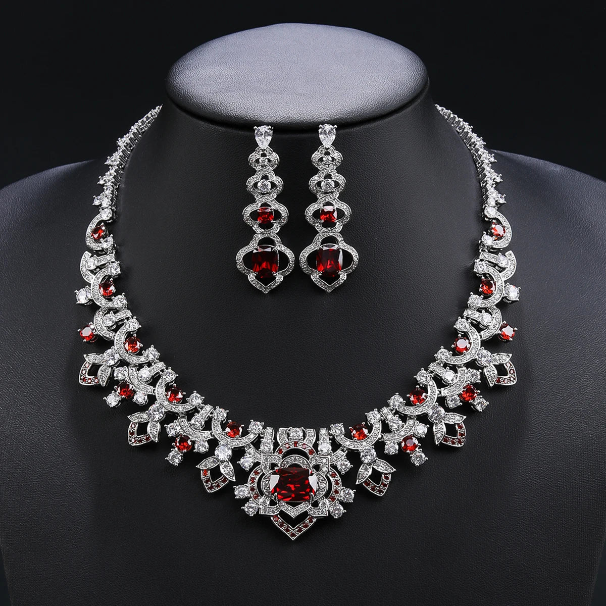 Luxury  Zirconia Wedding Jewelry Set