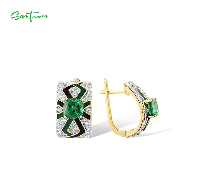 925 Sterling Silver Jewelry Set  Green  Sets  Jewelry