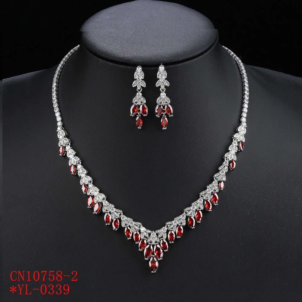 Luxury Pieces High Quality Zirconia Fashion Zirconia  Set Jewelry Zirconia