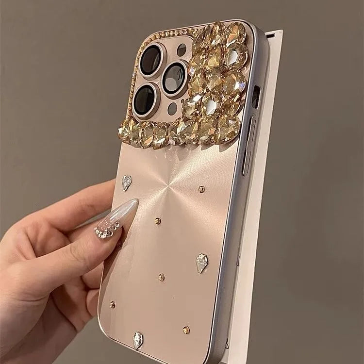 High Quality Luxurious Diamond Phone Case For iPhone 16 15 14 13 12 11 ProMax Plus+ Cover For iPhone 16Pro Glitter Diamond Cover