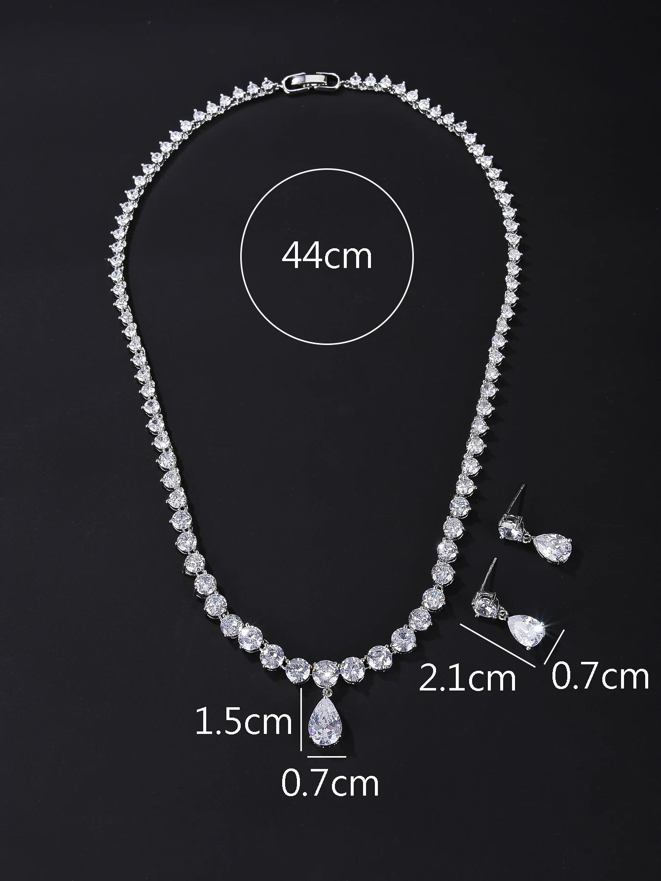 Luxury Pieces High Quality Zirconia Fashion Zirconia  Set Jewelry Zirconia