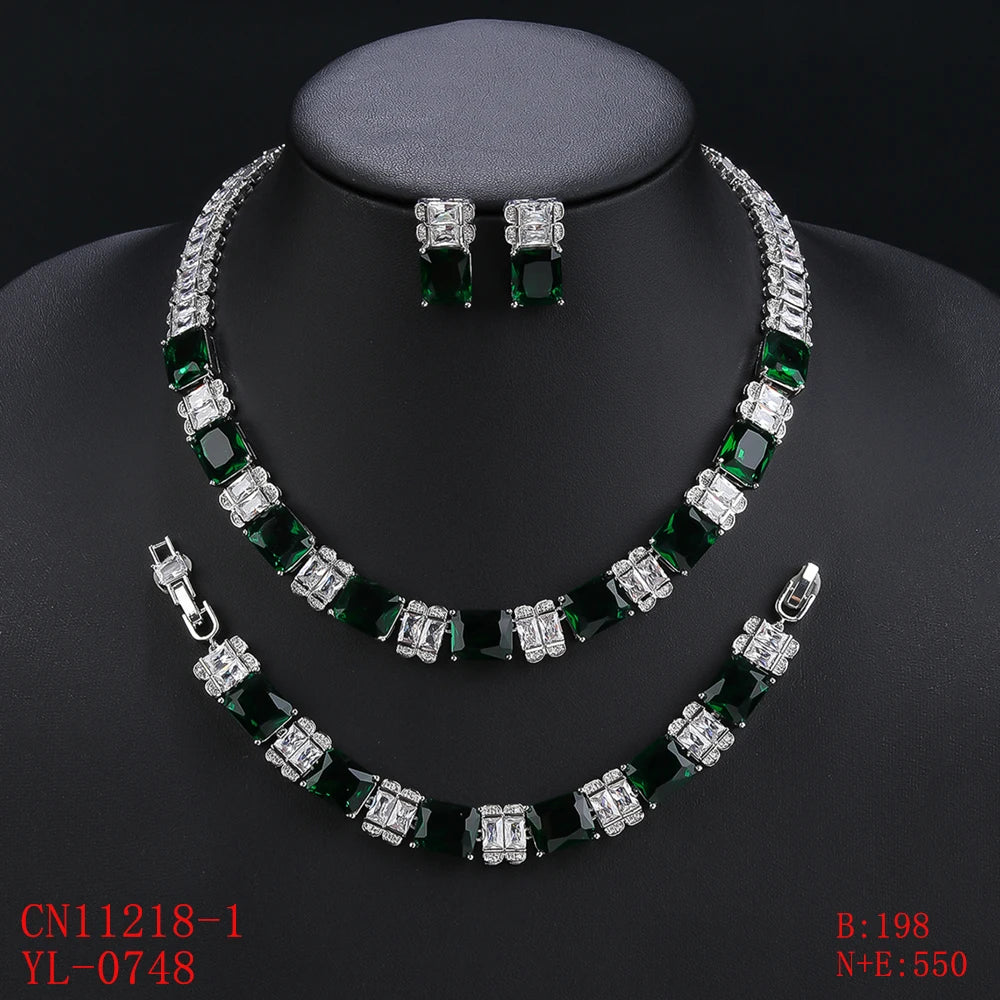 Zirconia  Set  Jewelry  Accessories