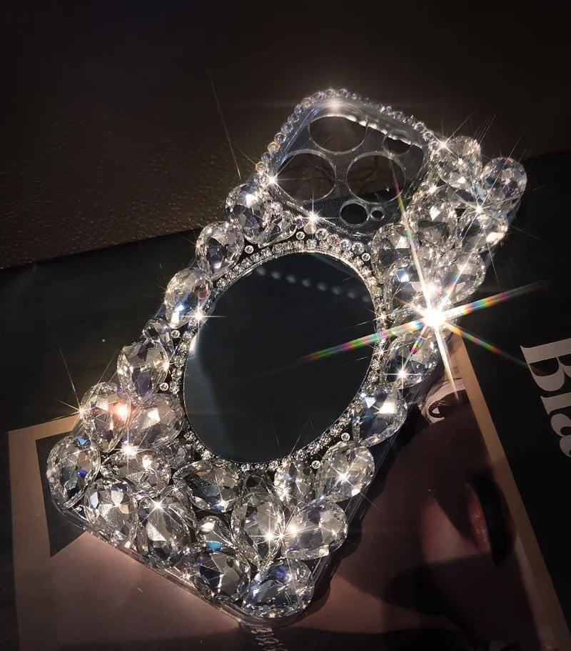 Sparkling Rhinestone Case for Huawei P50 P60 Pro Mate 50 60 Honors 80 90 100 Pro Crystal Clear Cover