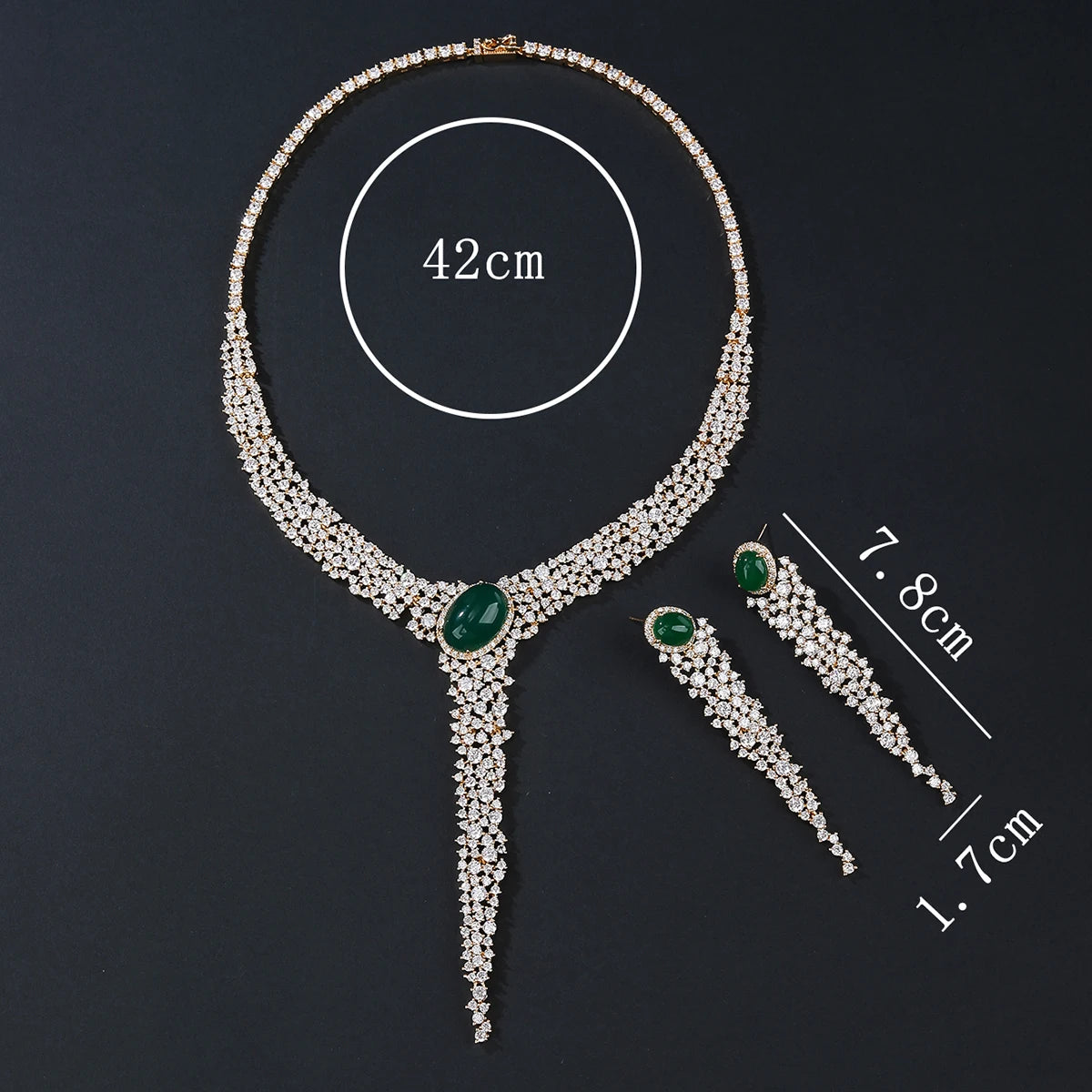 Luxury Zirconia Set Jewelry