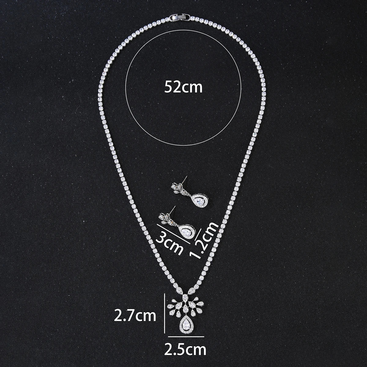 Luxury Pieces High Quality Zirconia Fashion Zirconia  Set Jewelry Zirconia