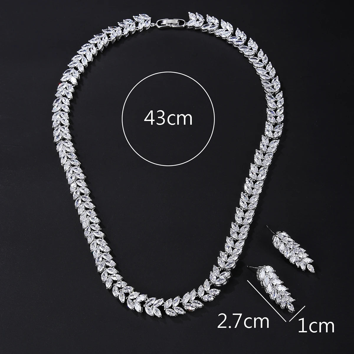 Luxury Pieces High Quality Zirconia Fashion Zirconia  Set Jewelry Zirconia