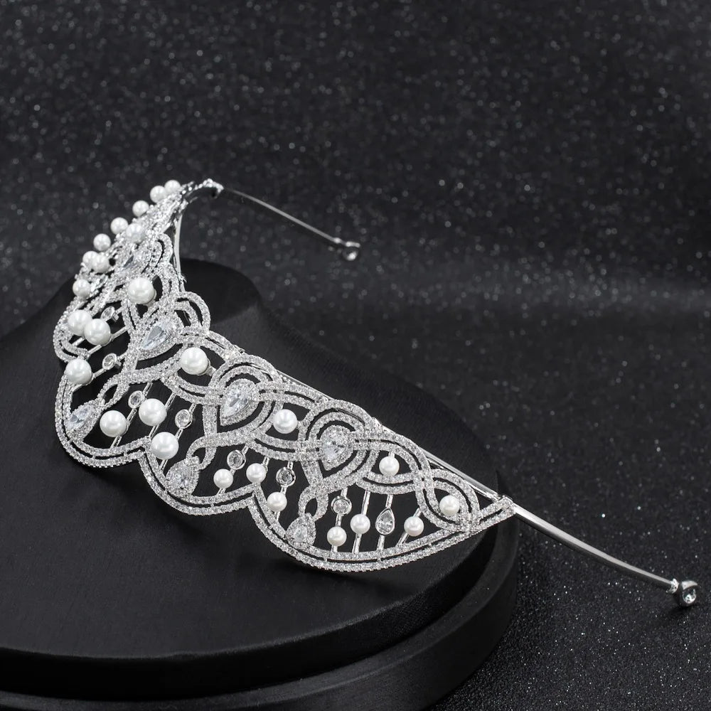 luxury  Zirconia Crystals Hair Jewelry Accessories