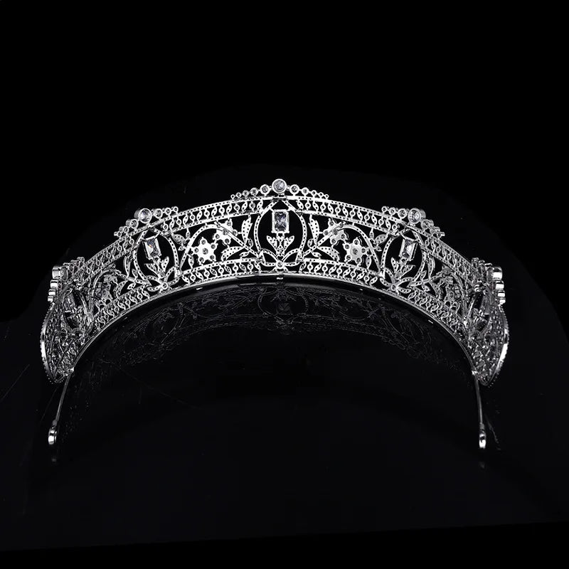 luxury zirconia accessories princess crown