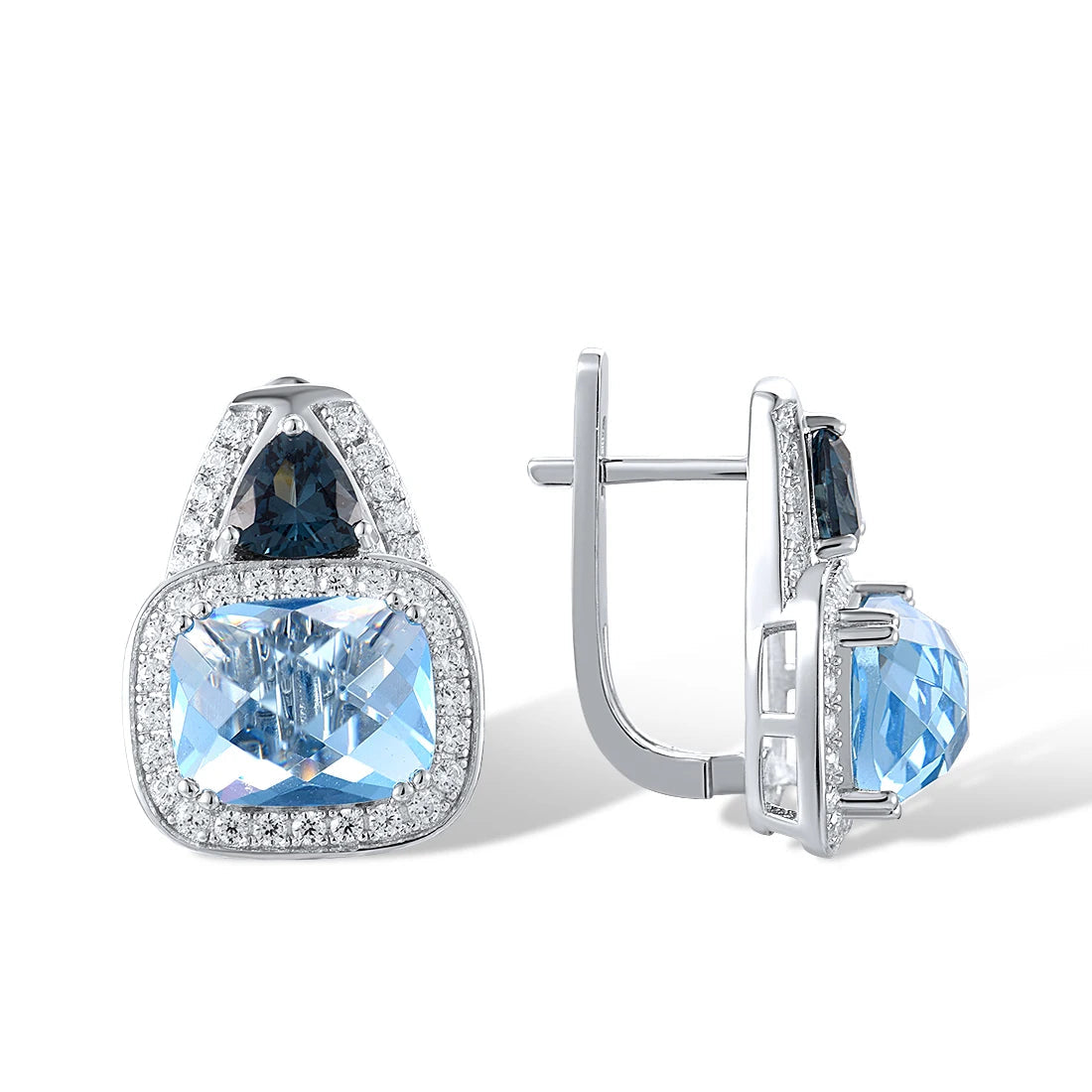 925 Sterling Silver  Blue Stone  Zircon  Jewelry