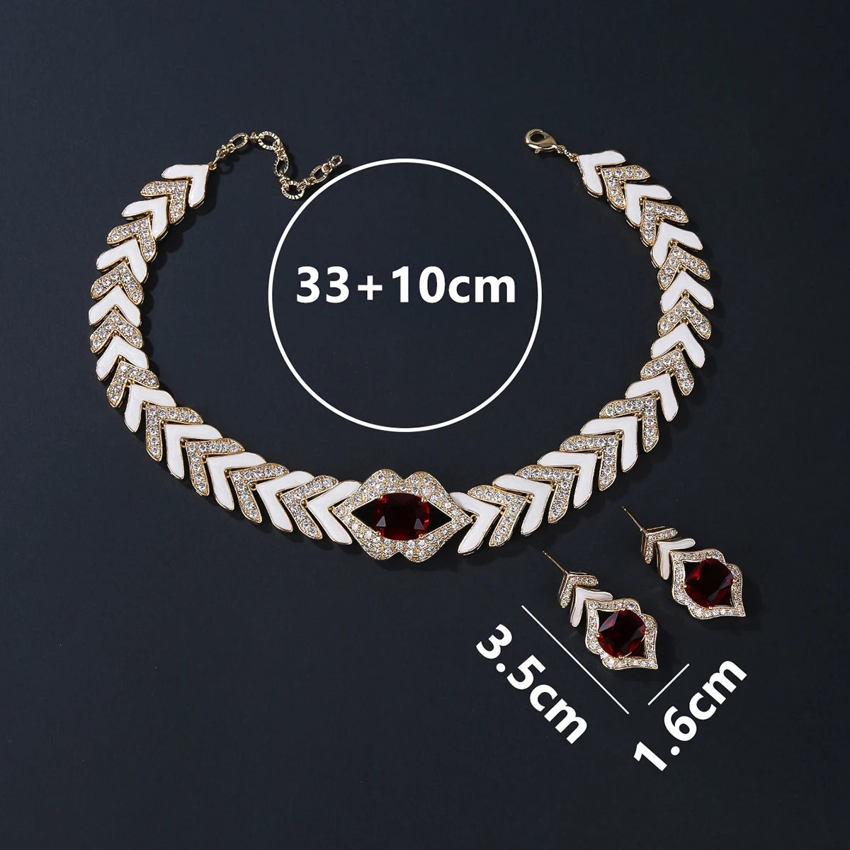 Fashion Pink, Red Zirconia Sets  Accessories