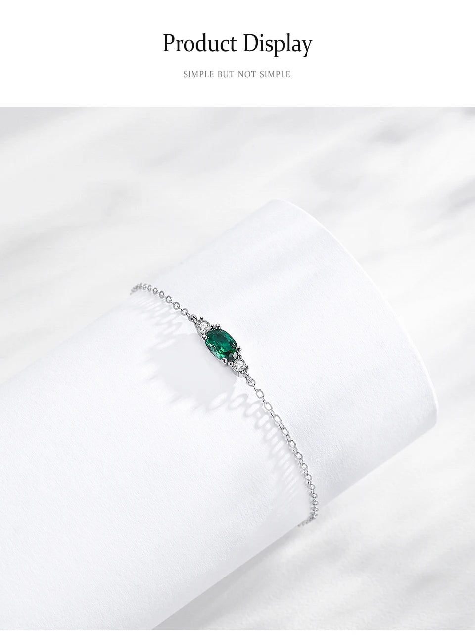 925 Sterling Silver Green Blue Oval Zircon Jewelry