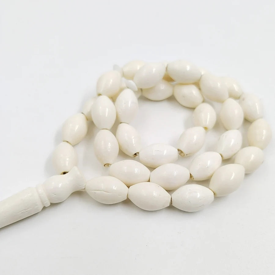 Natural Camel bone tasbih  prayer beads pure white Muslim misbaha arabic fashion islamic Collection level bracelet