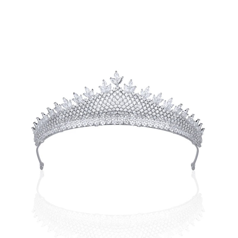 Luxury  Zirconia Crown Accessories Princess  Crystal Queens