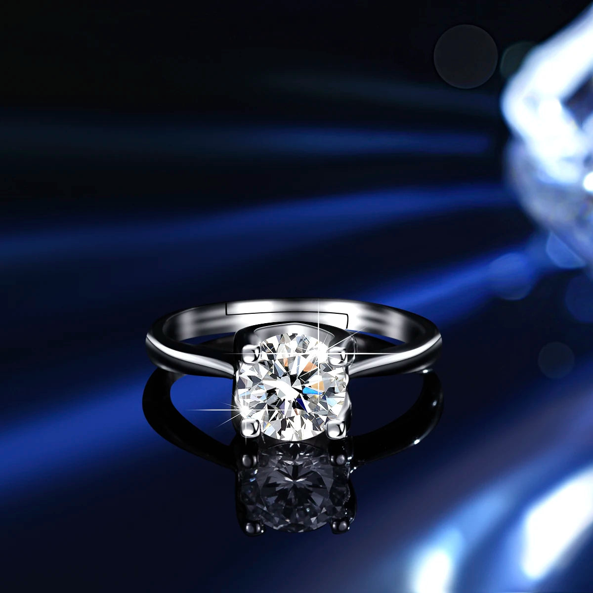 diamond   sterling silver mosanite