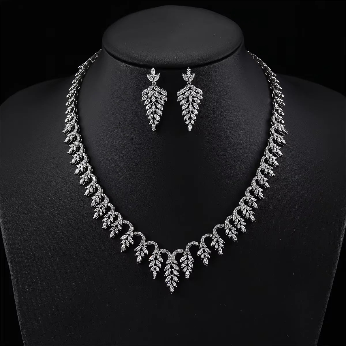 Luxury  Zirconia  Jewelry Set  Wedding Accessories