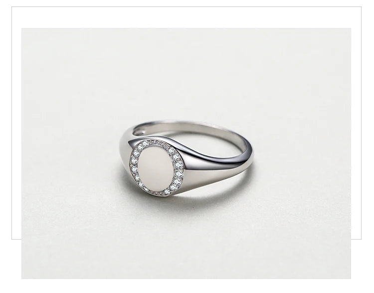 Real 925 Sterling Silver  CZ  Ring