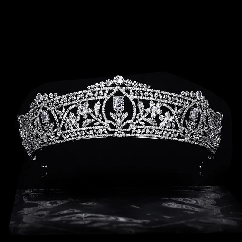 luxury zirconia accessories princess crown