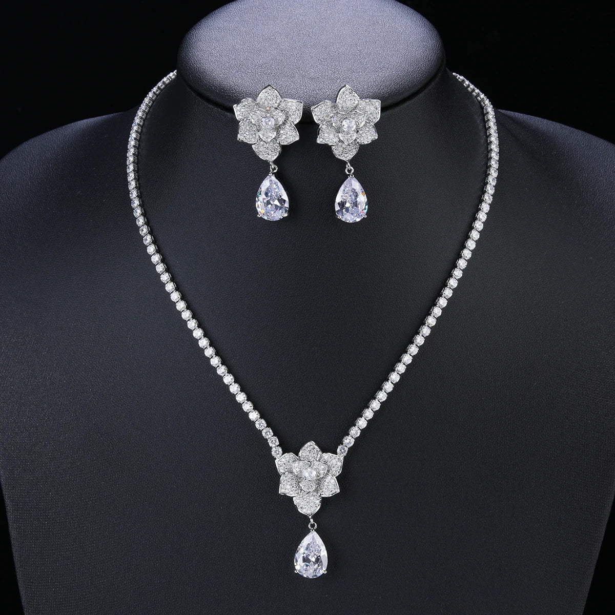 Luxury Pieces High Quality Zirconia Fashion Zirconia  Set Jewelry Zirconia