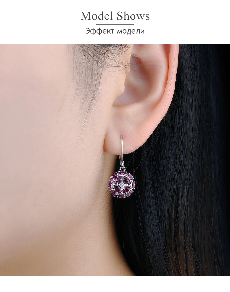 Natural Rhodolite Garnet Sterling Silver \Romantic Garnet Gemstone