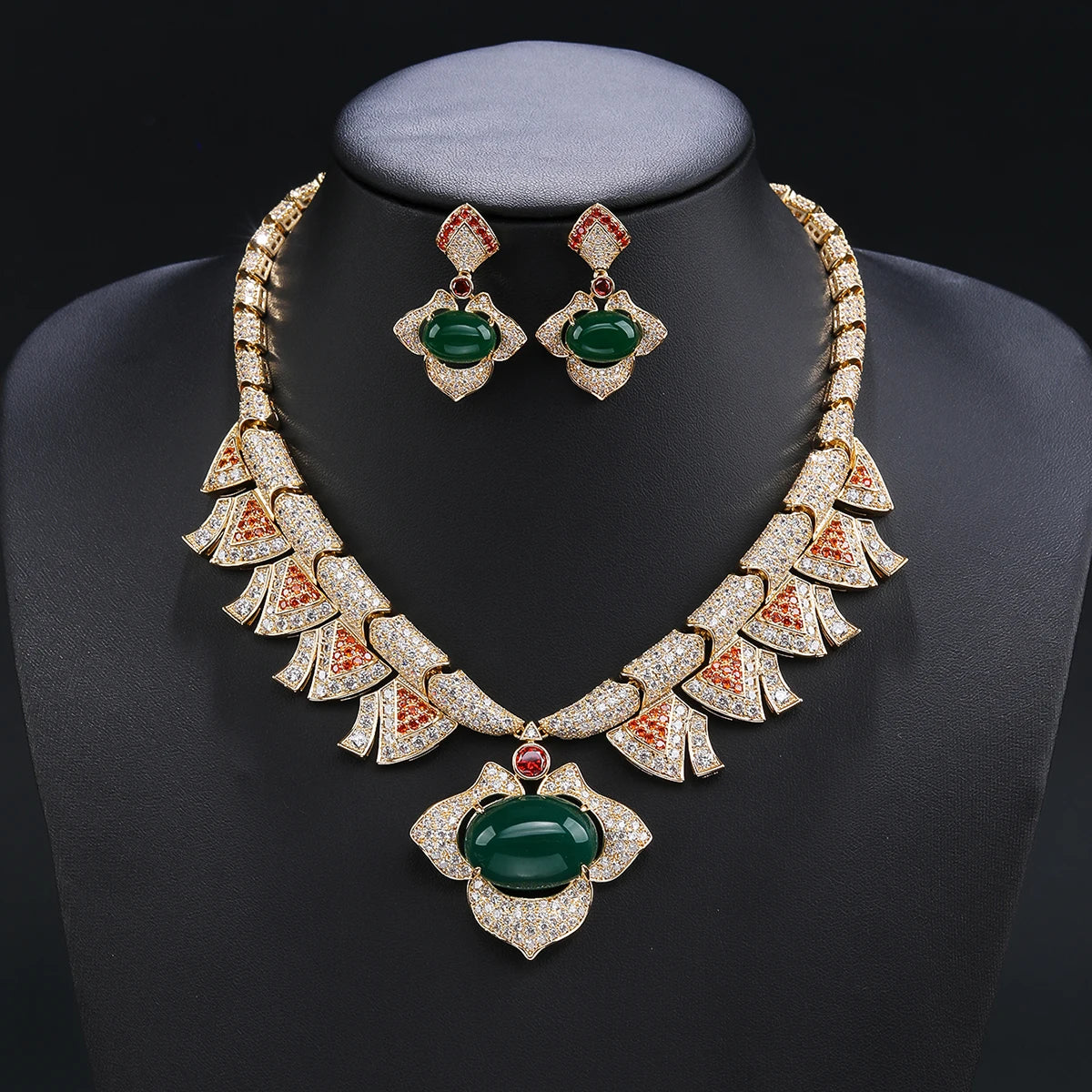 Luxury  Zirconia Wedding Jewelry Set