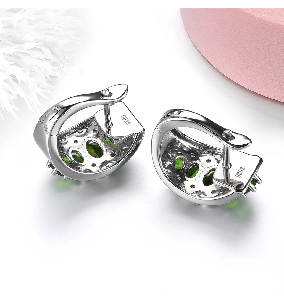 Natural Chrome Diopside Sterling Silver