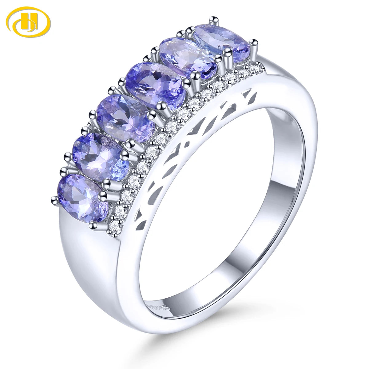 Natural Tanzanite Solid Silver