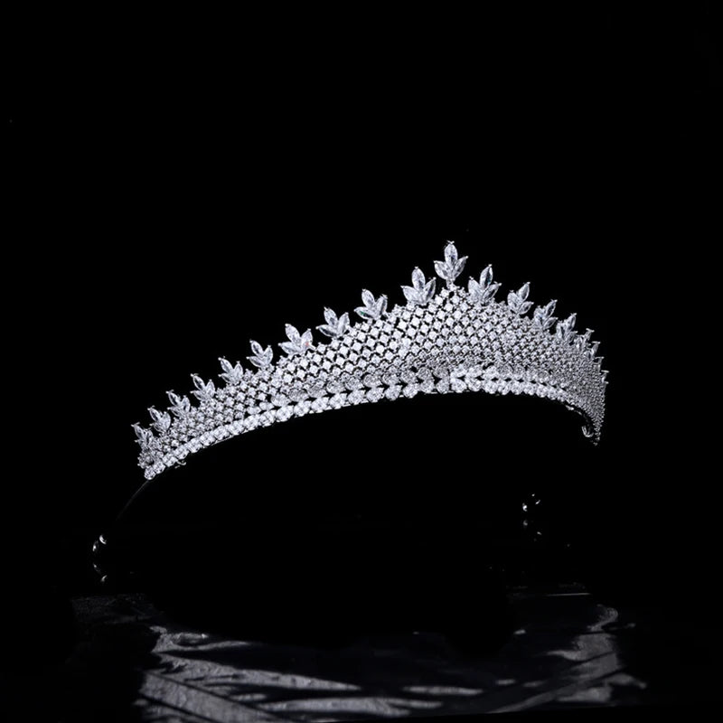 Luxury  Zirconia Crown Accessories Princess  Crystal Queens